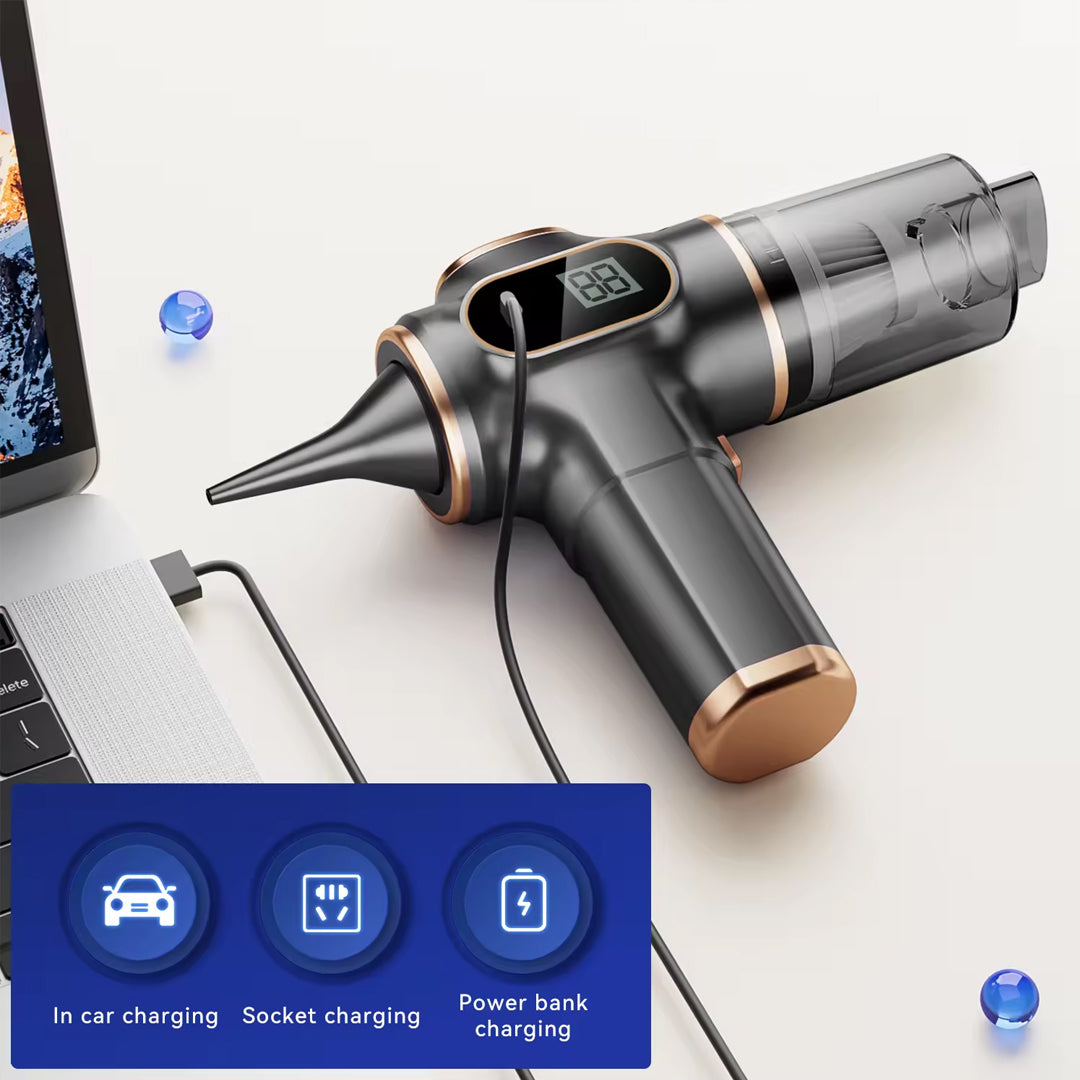 SwiftClean Turbo - Portable Car Vacuum & Air Blower